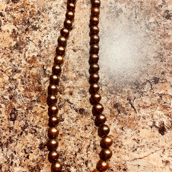 Authentic brown south sea pearl necklace - Picture 3 of 9